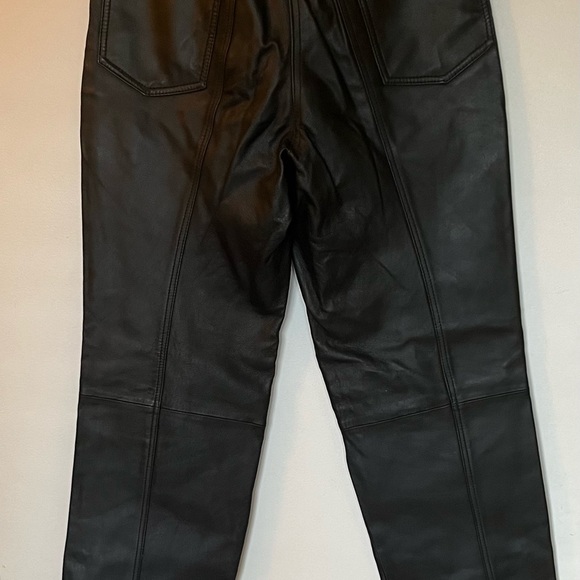 High waisted leather pants Oscar Leopold - Picture 5 of 7